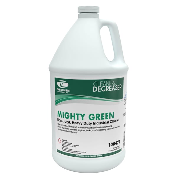 Theochem Non-Butyl Cleaner Degreaser Concentrate, 1 gal Bottle, Liquid, Green, 4 PK 100471-99990-7G - main